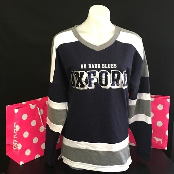 Collegiate collection  Pink Victoria Secret sweater oxford New - Picture 1 of 4